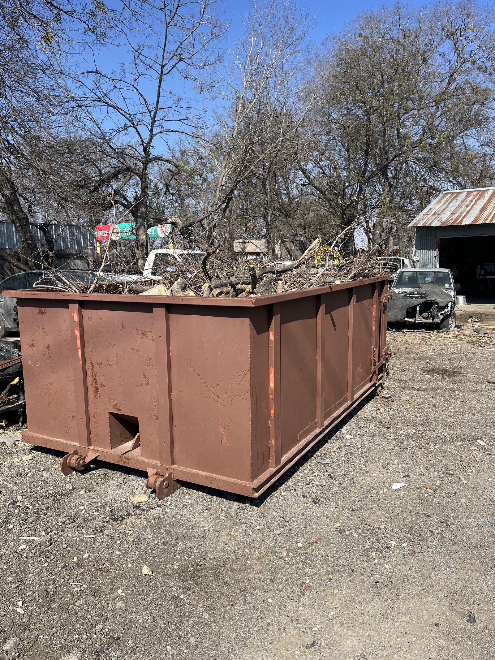 Dumpster Rental — dumpster rental job by Gone Today Junk Hauling