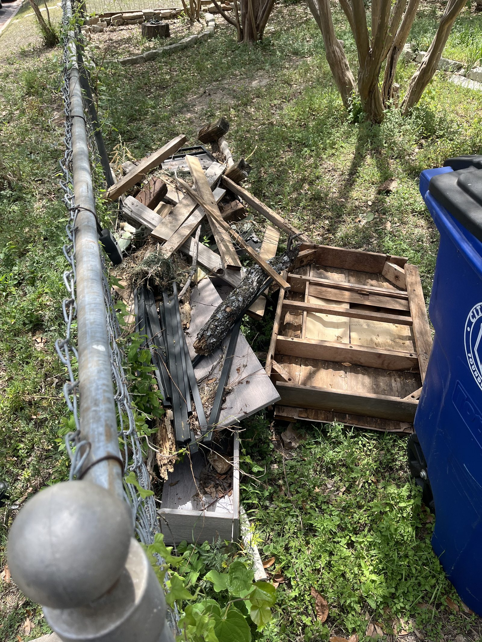 Dumpster Rental — dumpster rental job by Gone Today Junk Hauling